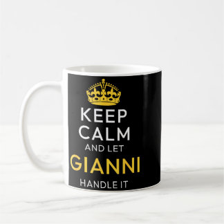 Caneca De Café Mantenha a Calma e Deixe Gianni Lidar Com Isso Nom