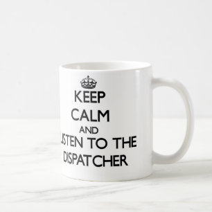Caneca De Café Mantenha a calma e escute o expedidor