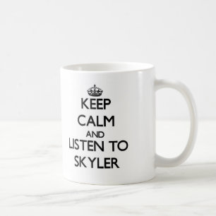 Caneca De Café Mantenha a calma e escute Skyler