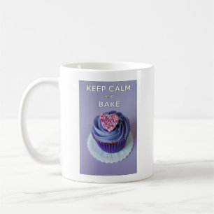 Caneca De Café Mantenha a Calma e Faça Cupcakes