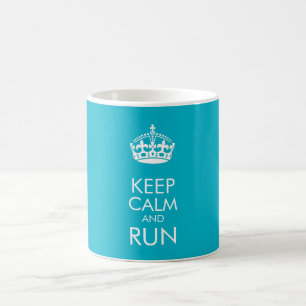 Caneca De Café Mantenha a calma e funcione-a - mude a cor do