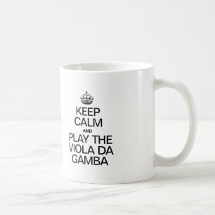 CANECA DE CAFÉ MANTENHA A CALMA E JOGUE O GAMBA DE DINAMARCA DE