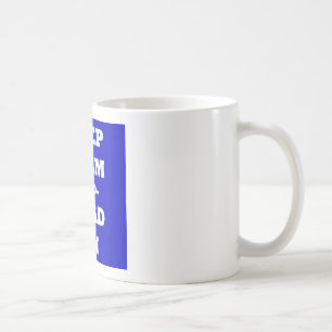 Caneca De Café Mantenha a calma e leia-a sobre