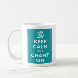 Caneca De Café Mantenha a calma e o canto OM