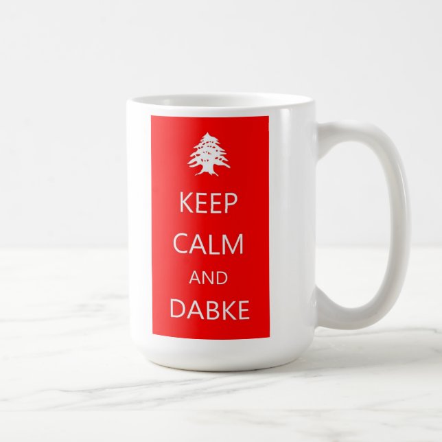 Caneca De Café MANTENHA A CALMA e o DABKE (Direita)