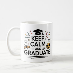 Caneca De Café Mantenha a calma e o Formando - Dia da Graduação