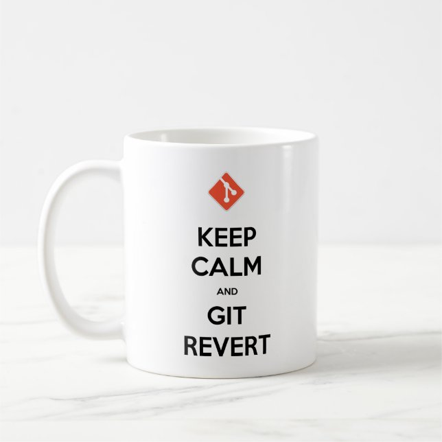 Caneca De Café Mantenha a calma e o jogo de café revertido (Esquerda)