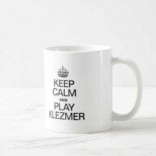 CANECA DE CAFÉ MANTENHA A CALMA E O JOGO KLEZMER
