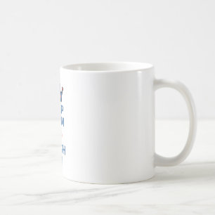 Caneca De Café Mantenha a calma e o Phish na saia