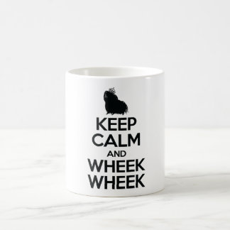 Caneca De Café Mantenha a calma e o Wheek Wheek