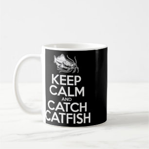 Caneca De Café Mantenha a Calma e Pegue Peixes - Pescador de Bagr