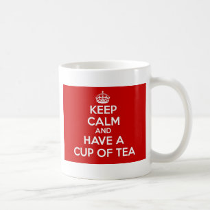 Caneca De Café Mantenha a calma e tenha um copo do chá