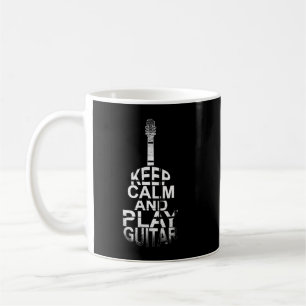 Caneca De Café Mantenha a Calma e Toque Violão Violonista Acústic