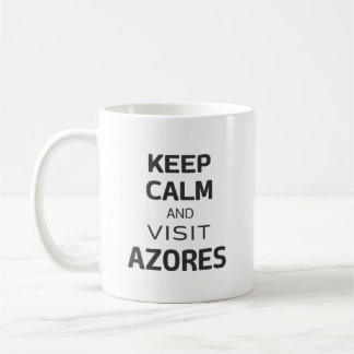 Caneca De Café Mantenha a calma e visite os Açores