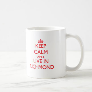Caneca De Café Mantenha a calma e viva em Richmond
