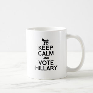 Caneca De Café MANTENHA a CALMA E VOTE HILLARY.png