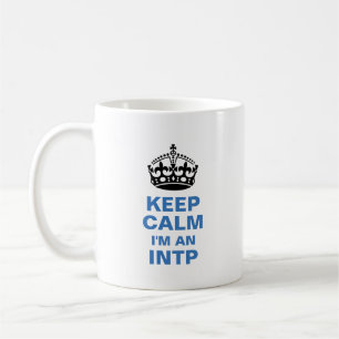 Caneca De Café Mantenha a calma que eu sou Um INTP