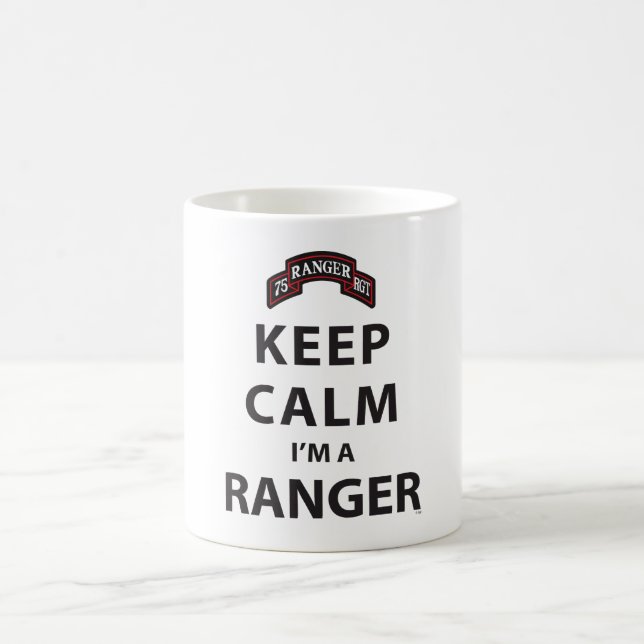 Caneca De Café MANTENHA A CALMA que eu sou UMA GUARDA FLORESTAL (Centro)