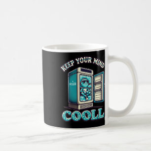 Caneca De Café Mantenha a mente Legal com o adesivo de cotações m