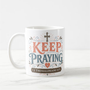 Caneca De Café Mantenha a Oração Diária Devocional Matinal