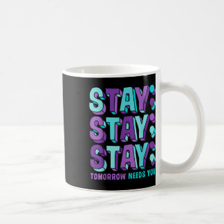 Caneca De Café Mantenha a prevenção suicida Sensibilização para a