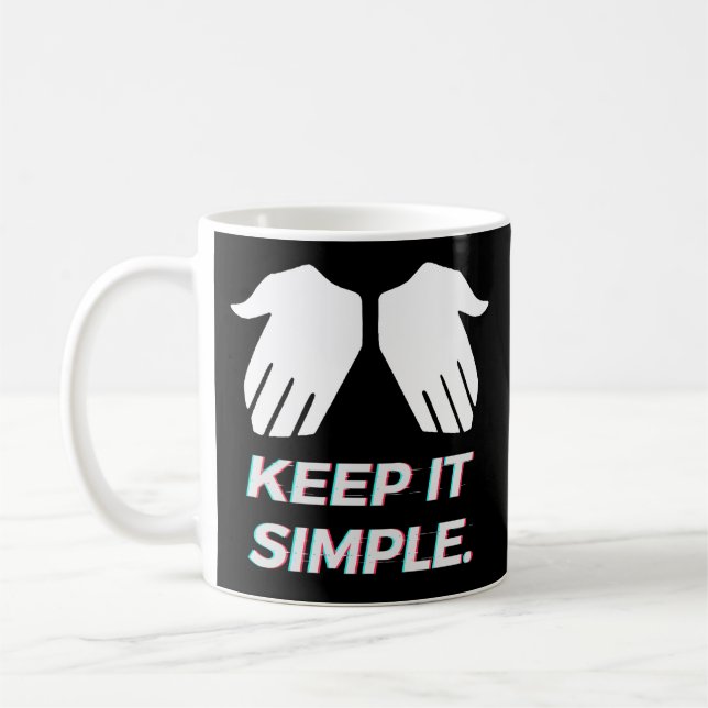 Caneca De Café MANTENHA A TI SIMPLES Khaby Lame (Esquerda)