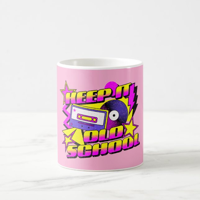 Caneca De Café Mantenha a velha escola (Centro)