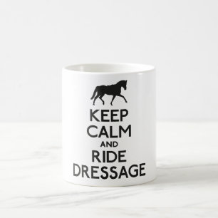 Caneca De Café Mantenha adestramento calmo e do passeio