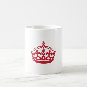 Caneca De Café Mantenha calma a coroa da vitória