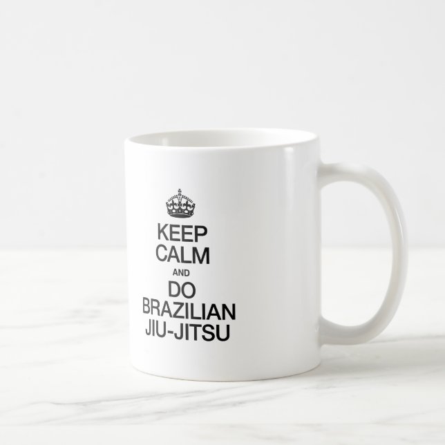 CANECA DE CAFÉ MANTENHA CALMA E FAÇA JITSU BRASILEIRO (Direita)