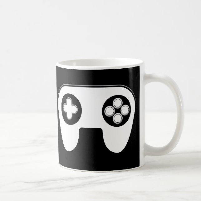 Caneca De Café MANTENHA CALMA E JOGO LIGADOS - PAPEL DE jogos (Direita)