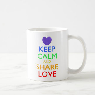 Caneca De Café Mantenha calma e partilhe amor