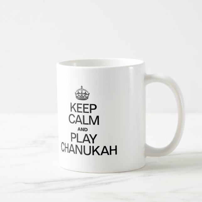 CANECA DE CAFÉ MANTENHA CALMA E TOQUE CHANUKAH (Direita)