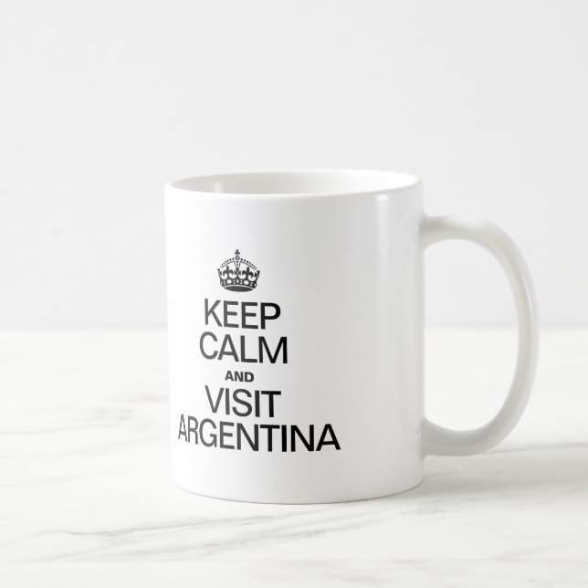 CANECA DE CAFÉ MANTENHA CALMA E VISITE A ARGENTINA (Direita)