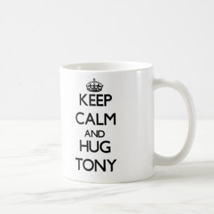 Caneca De Café Mantenha calmo e ABRAÇO Tony