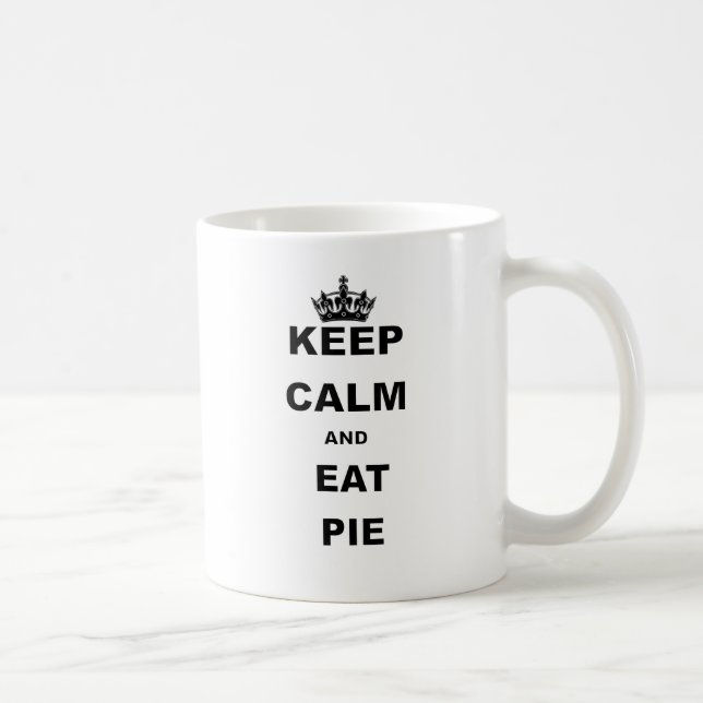 CANECA DE CAFÉ MANTENHA CALMO E COMA A TORTA (Direita)