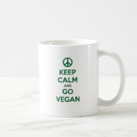 Mantenha calmo e VÁ VEGAN