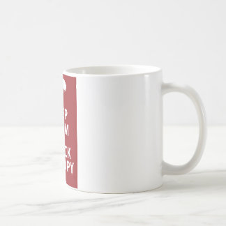 CANECA DE CAFÉ MANTENHA CALMO E VERIFIQUE O DOSSEL