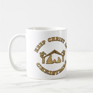 Caneca De Café Mantenha Cristo Nas Crias De Natal