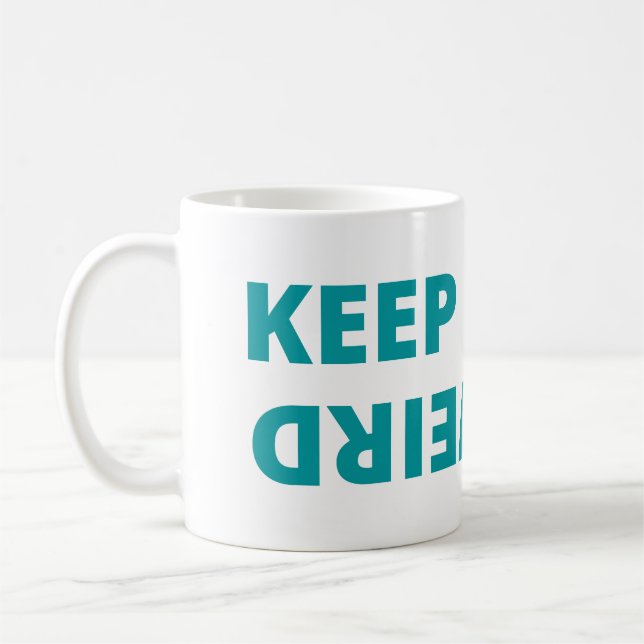 Caneca De Café Mantenha estranho (Esquerda)