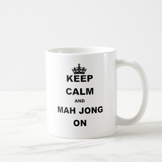 Caneca De Café MANTENHA JONG ON.png da CALMA E do MAH (Direita)