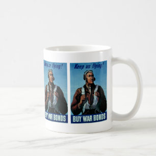 Caneca De Café Mantenha-Nos Voando! ~ Tuskeegee Airman