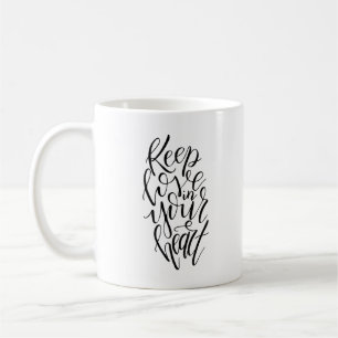 Caneca De Café Mantenha O Amor No Seu Coração.
