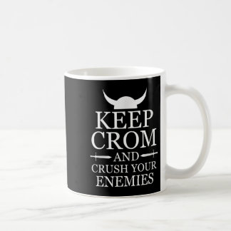 Caneca De Café Mantenha O Crom E Esmague A Barba Motivacional Dos
