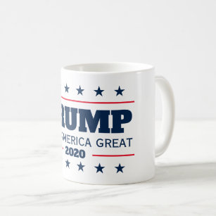 Caneca De Café Mantenha o Excelente Americano Donald Trump 2020