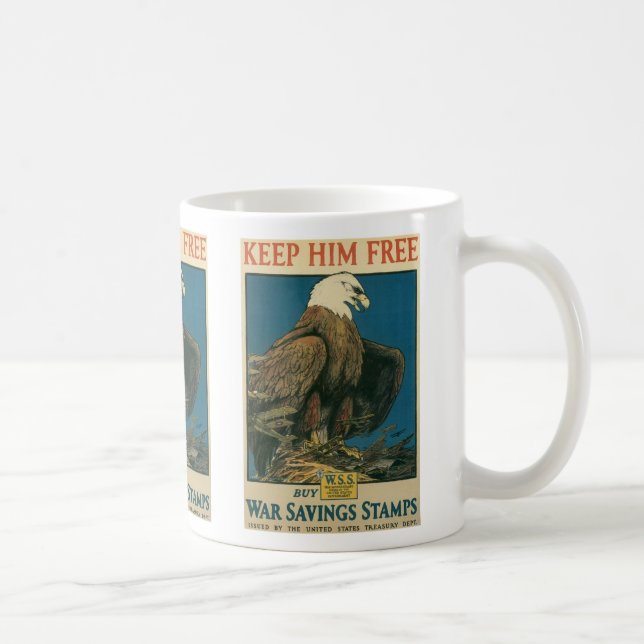 Caneca De Café Mantenha-O Livre (Direita)