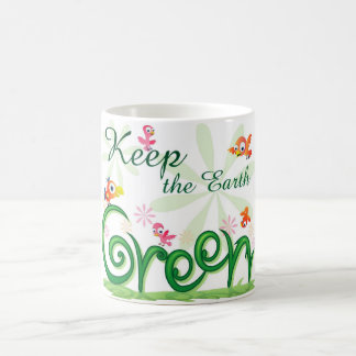 Caneca De Café Mantenha o verde da terra