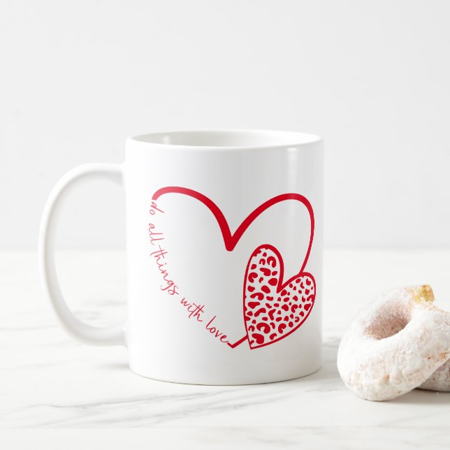 Caneca De Café Mantenha ou design seu próprio - Mug (Com Donut)