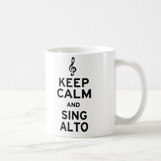 Caneca De Café Mantenha-se Calmo e Cante Alto