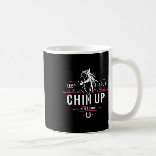 Caneca De Café Mantenha-Se Calmo, Prença Para Baixo - Cavalo Engr